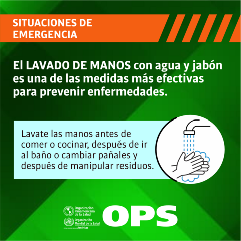 Situaciones de emergencia: lavado de manos