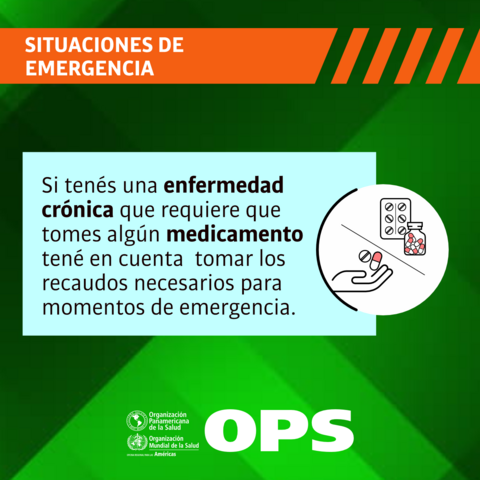 Situaciones de emergencia: medicamentos