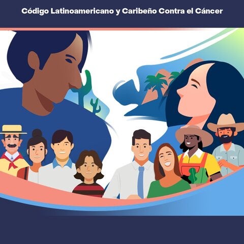 portada del curso virtual del Código Latinoamericano y Caribeño contra el Cáncer