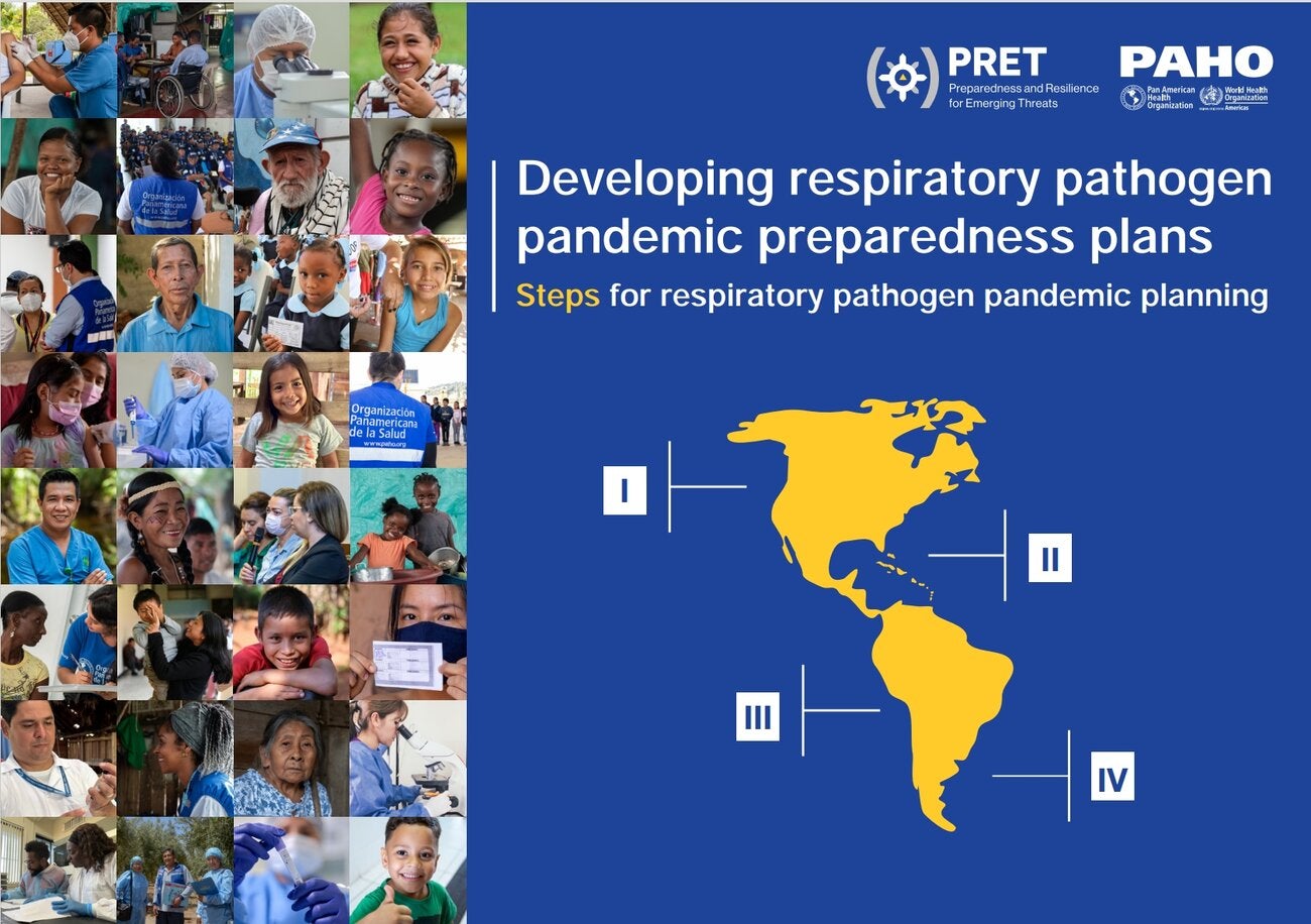 Developing respiratory pathogen pandemic preparedness plans