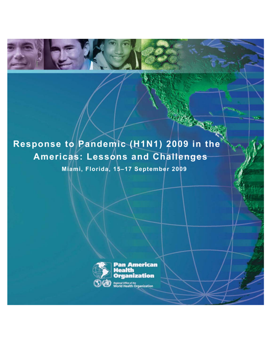 Cover "Response to Pandemic (H1N1) 2009 in the Americas: Lessons and Challenges (2010)"