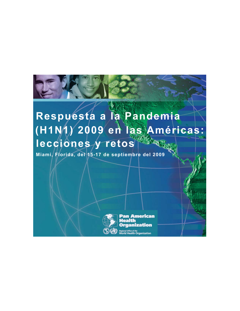 Cover Respuesta a la Influenza Pandémica (H1N1) 2009 en las Américas: Lecciones y desafíos (2010)