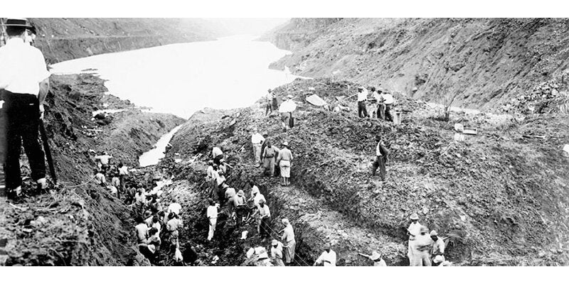 panama canal groudbreaking