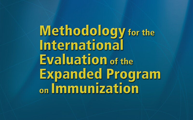 Methodology for International EPI Evaluations cover