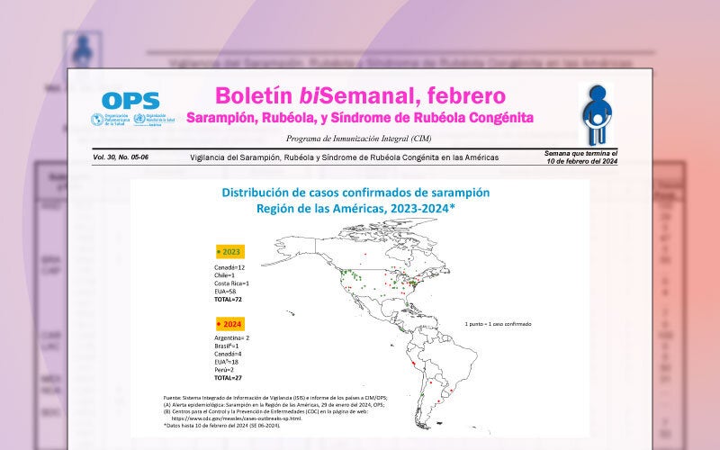 boletin semanal sarampion rubeola portada