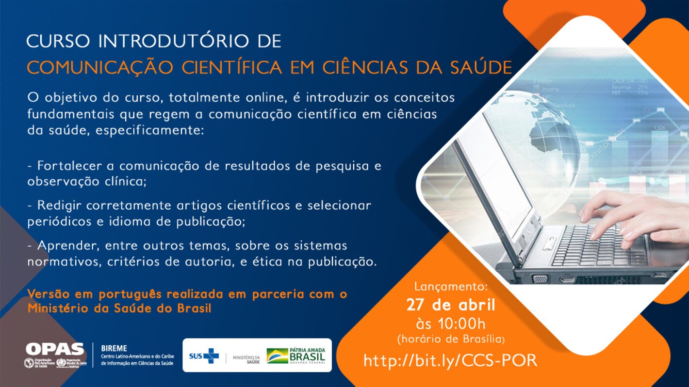 Launching Of A Scholarly Communication Course In Portuguese Paho Who Pan American Health Organization