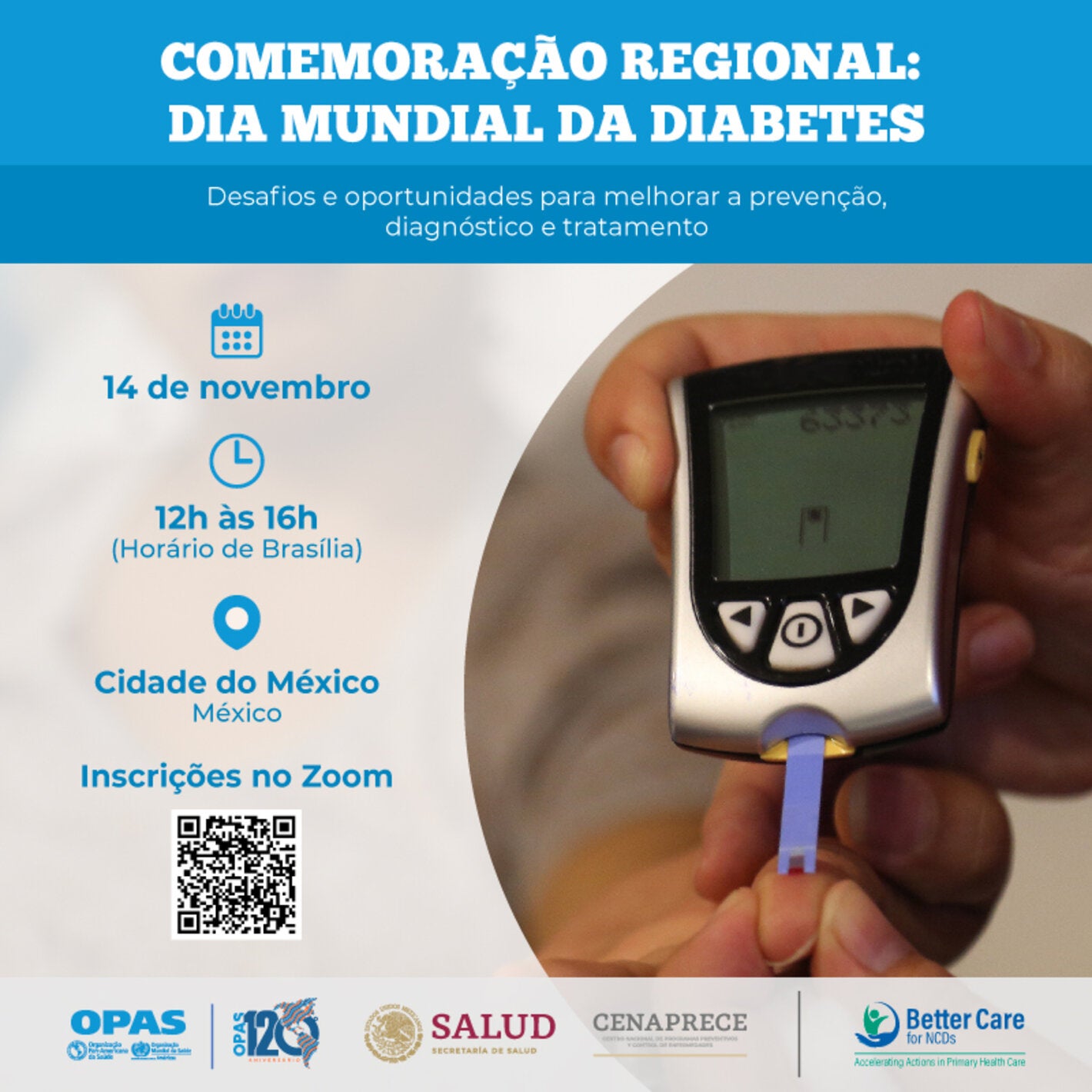 14 de Novembro: Dia Mundial e Nacional do Diabetes — Ministério da Saúde