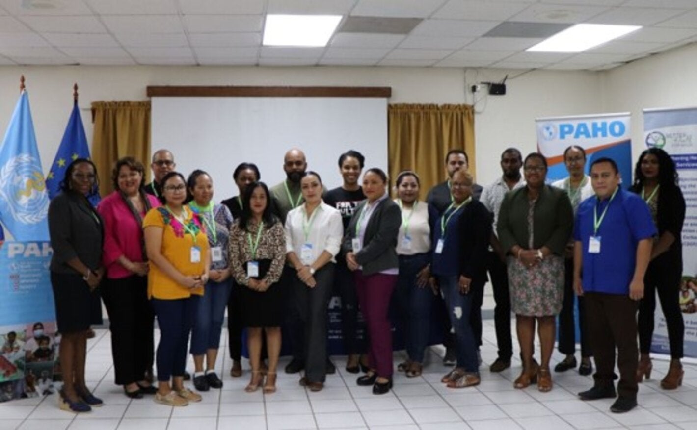 Participants on the mhGAP training in Belize