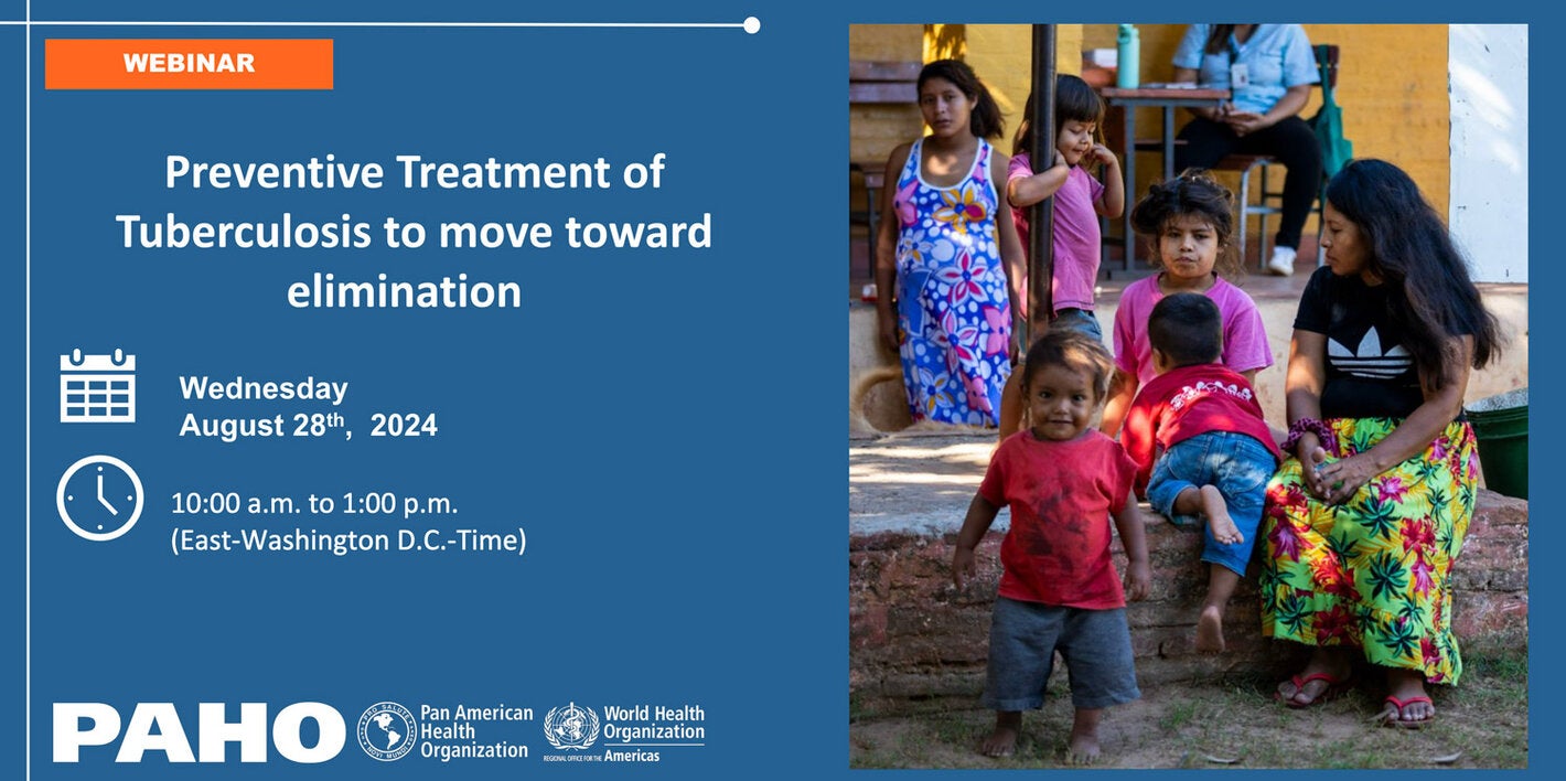 Banner Webinar preventive treatment of Tuberculosis to move toward elimination