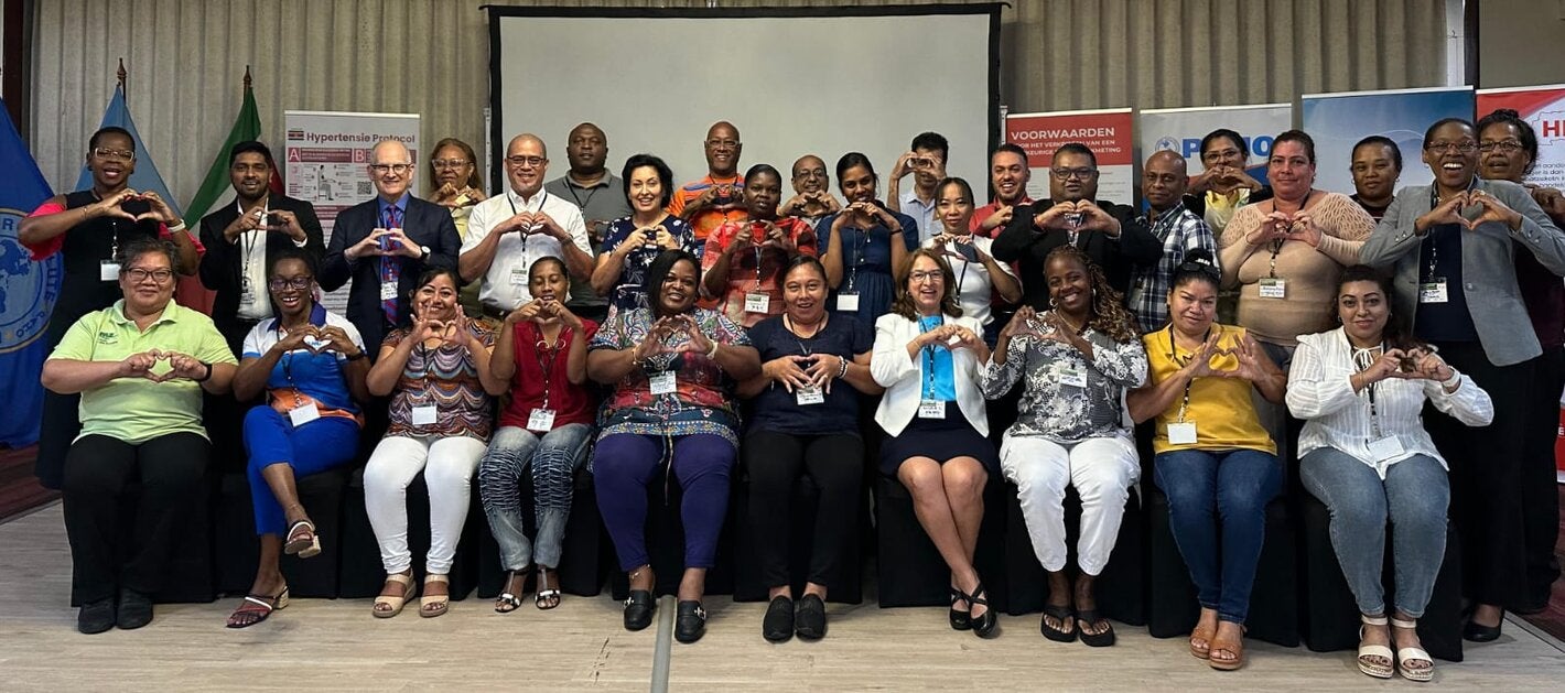 Participants on the HEARTS workshop in Suriname