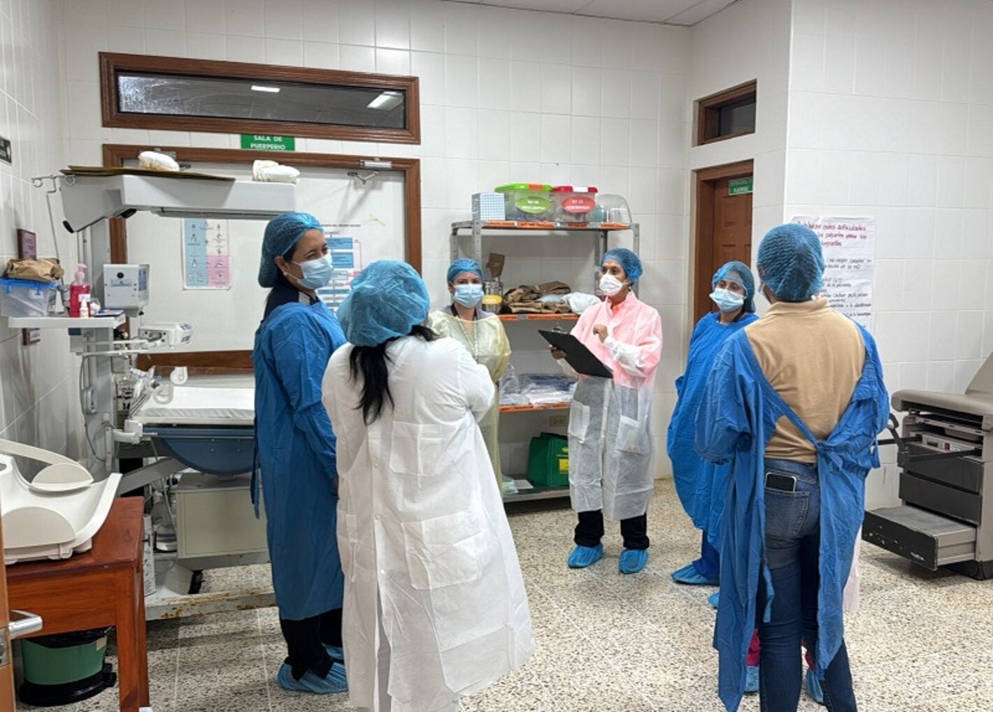 sala de recién nacidos en hospital de Intibucá