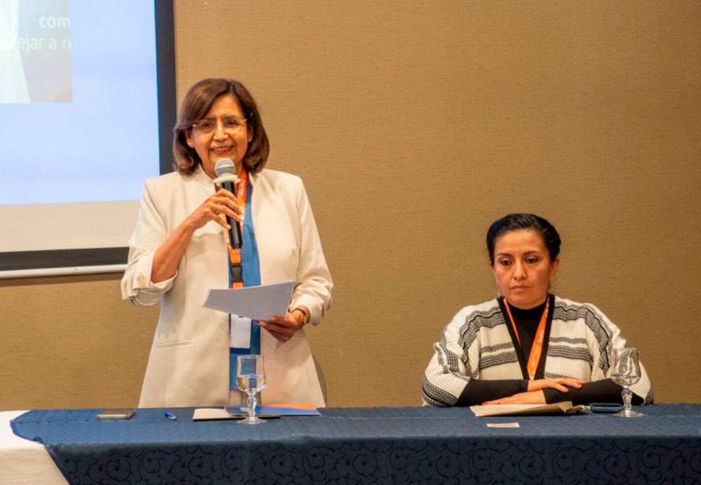 La Dra. Gina Tambini Gómez, representante de la OPS/OMS en Colombia interviene en el taller regional sobre acceso al diagnóstico y tratamiento de la malaria.