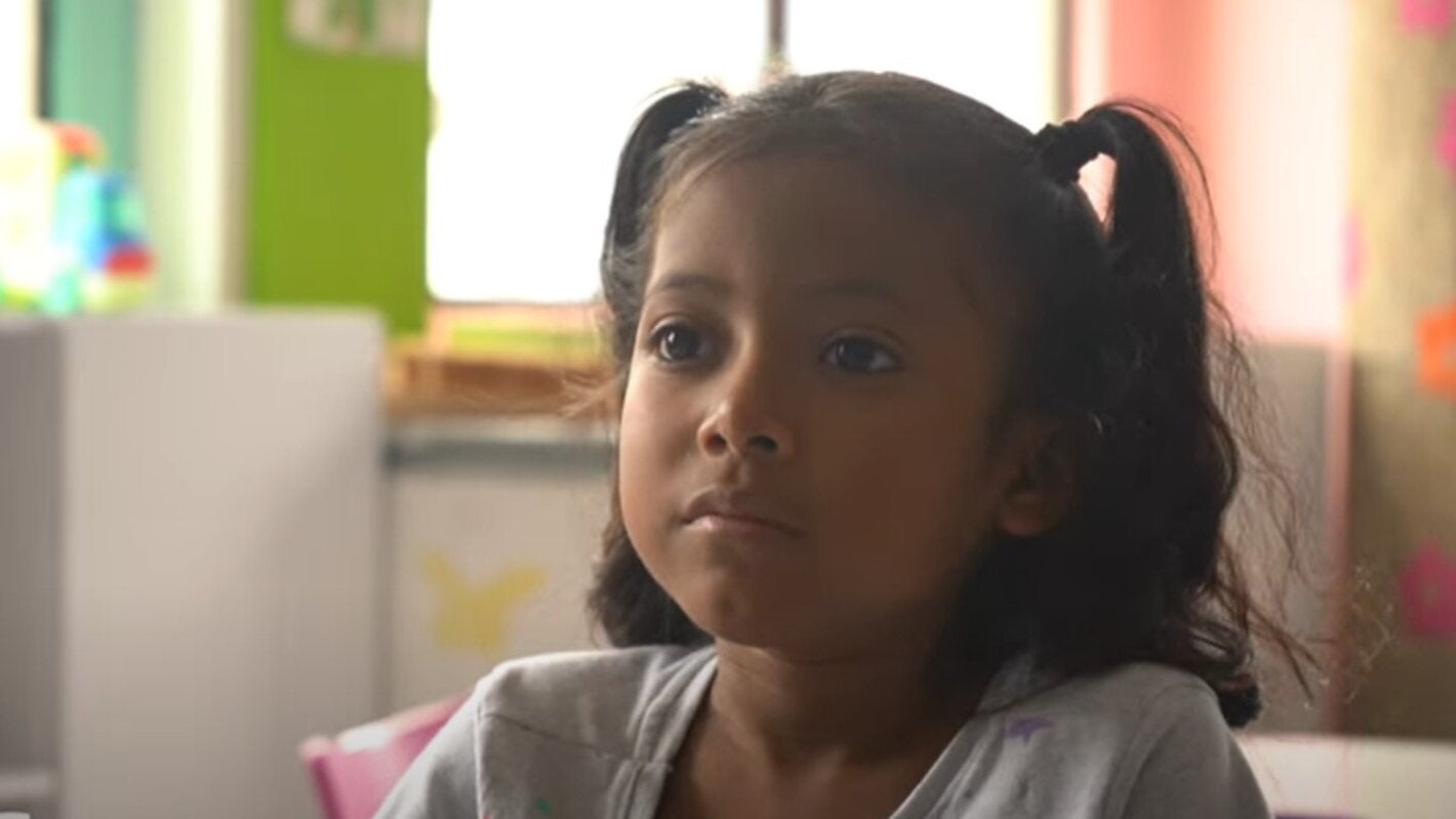 Tasharin Michelle, una niña de La Guajira, que recibe tratamiento para el cáncer infantil