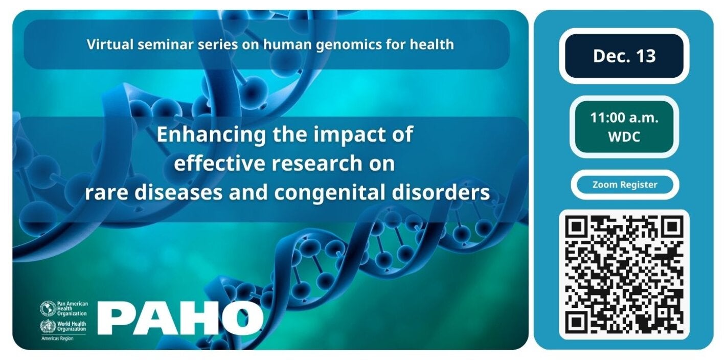 Webinar: Enhancing the impact of effective research on rare diseases and congenital disorders