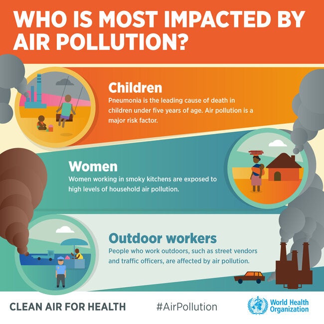 Infographic. Who is most impacted by air pollution?; 2018 - PAHO/WHO ...