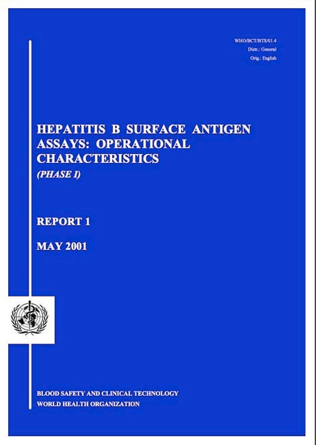 Hepatitis B Surface Antigen Assays: Operational Characteristics (Phase ...