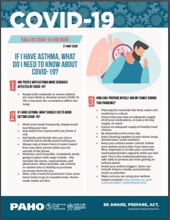 Fact-sheet: If I have Asthma, what do I need to know about COVID-19? 21 ...