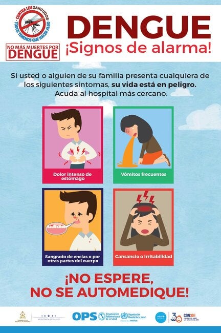 Afiche - Dengue, Signos De Alarma - OPS/OMS | Organización Panamericana ...