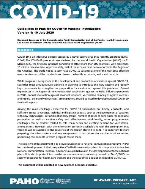 Guidelines To Plan For COVID 19 Vaccine Introduction Version July   Covid 19 Vaccine Introduction Plan En 