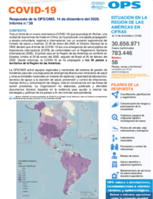 COVID-19 - Respuesta De La OPS/OMS Reporte 38 (14 De Diciembre De 2020 ...