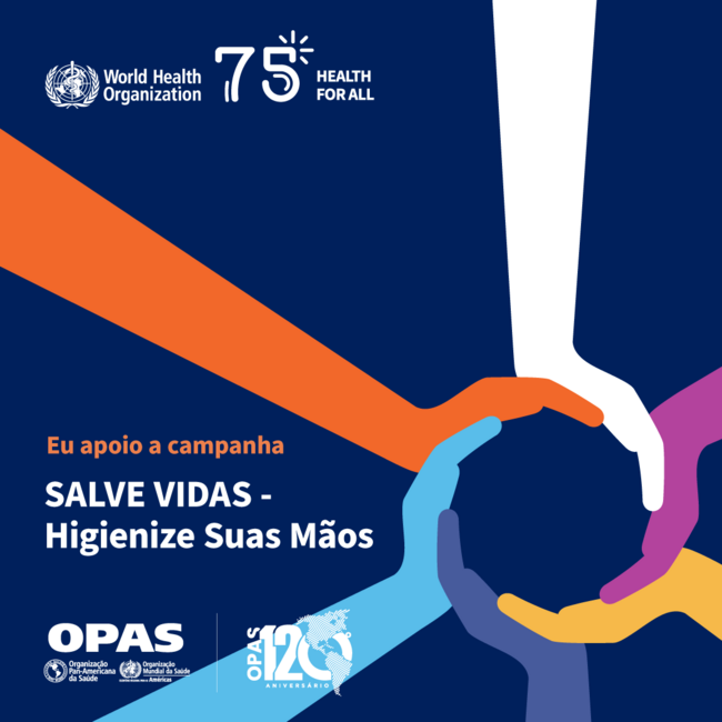 Coleção De Cartões Para Mídia Social Dia Mundial De Higiene Das Mãos 2023 Opasoms 7102