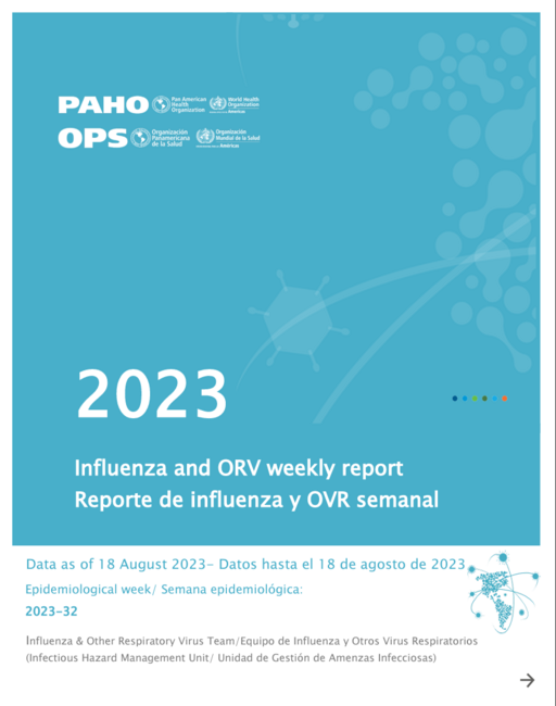 Reporte Semanal de Influenza, Semana Epidemiológica 32 (18 de agosto