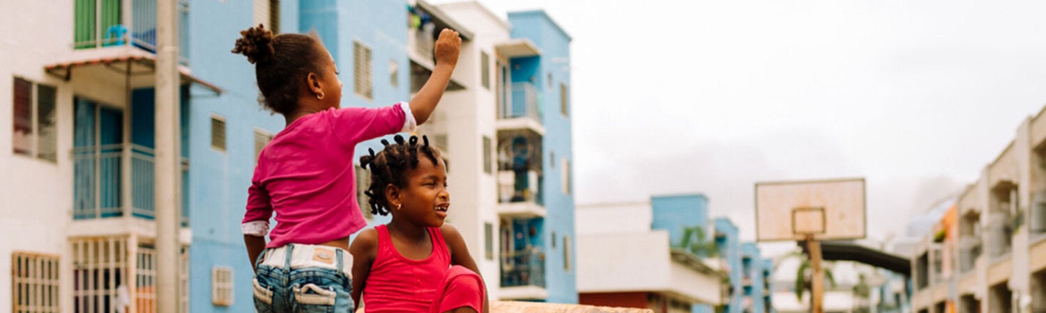 Niños afrodescendientes en el exterior