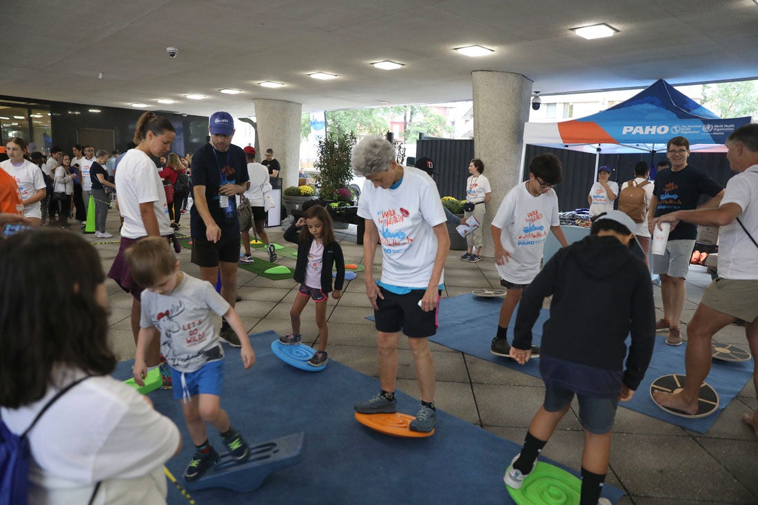 Children activities at the Walk for Health 2024.