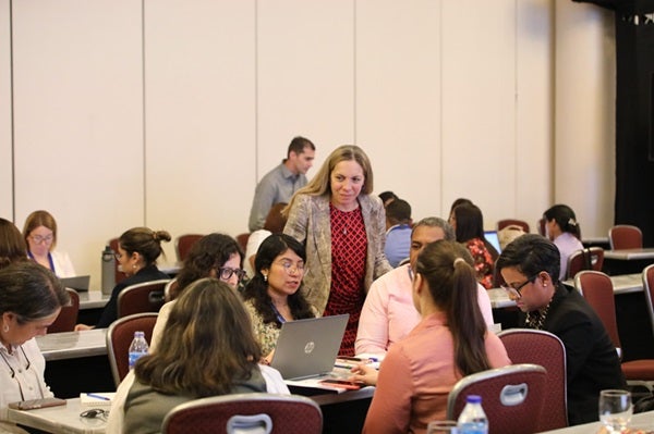 Durante los talleres del Congreso